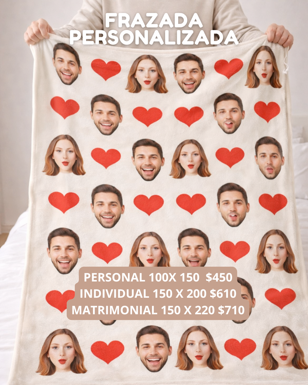 Frazadas personalizadas