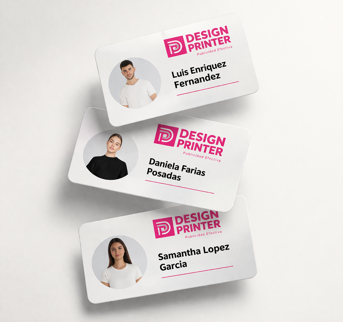 Credenciales PVC Personalizadas Identificación Profesional