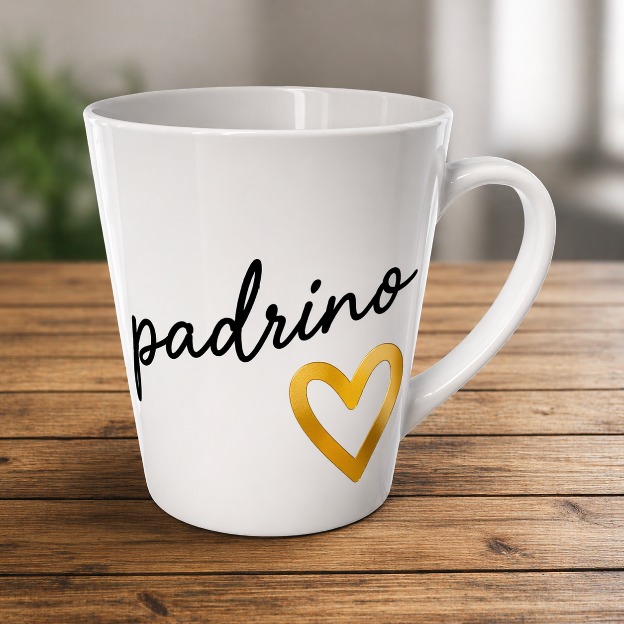 Taza cónica personalizada | Diseño elegante para regalo o marca