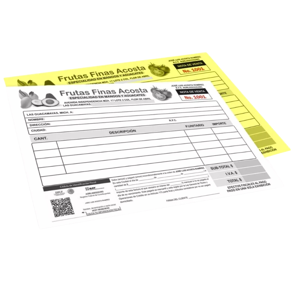 Notas De Remisión Media Carta Control Profesional Para Tu Negocio