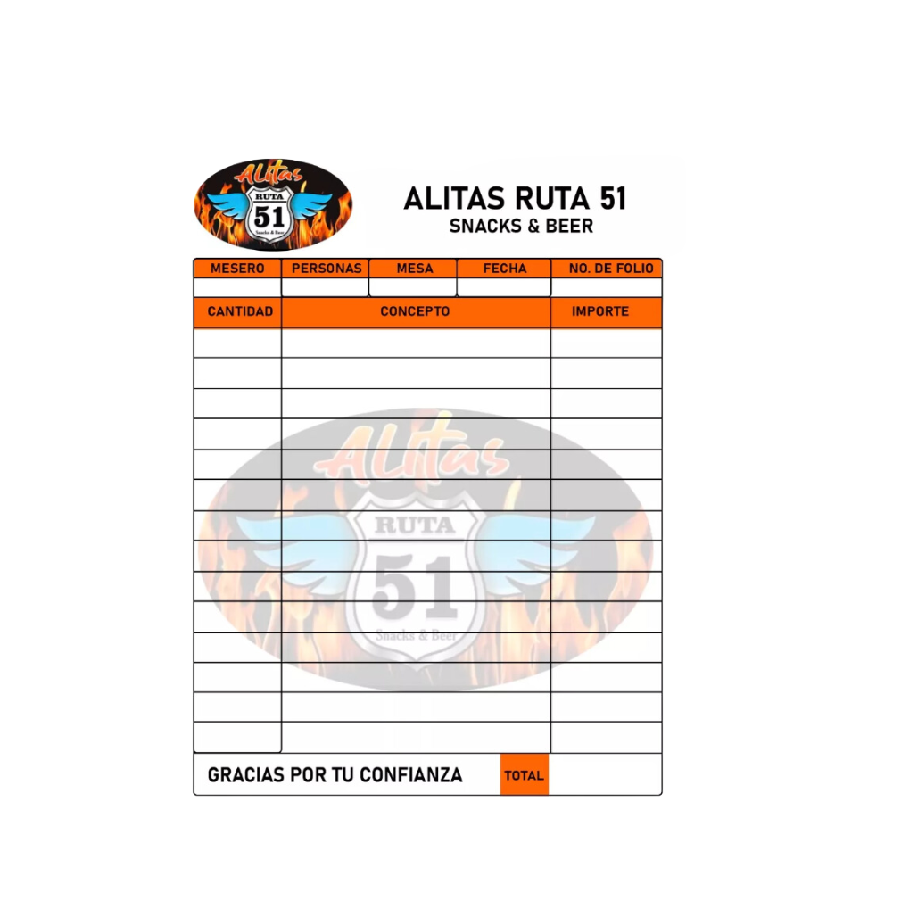 Notas De Remisión 1/4 Carta Foliadas Control Profesional Para Tu Negocio