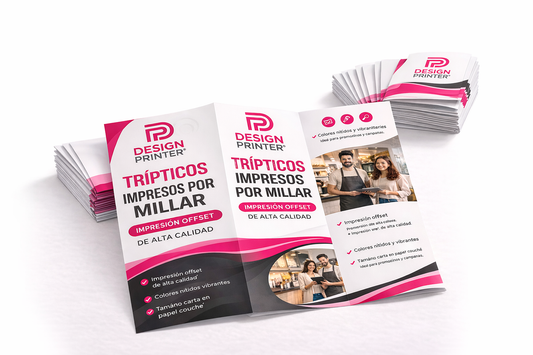 Trípticos Impresos Por Millar Impresión Offset