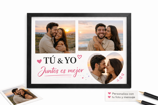 Cuadro Personalizado Con Foto Para Pareja Regalo Especial