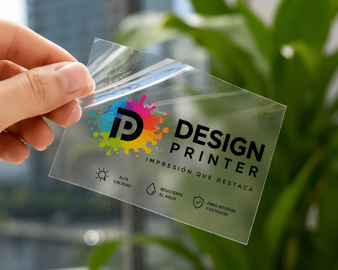Vinil Transparente Impreso Personalizado | Publicidad para Negocios