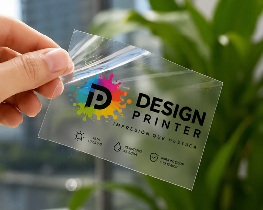 Vinil Transparente Impreso Personalizado | Publicidad para Negocios